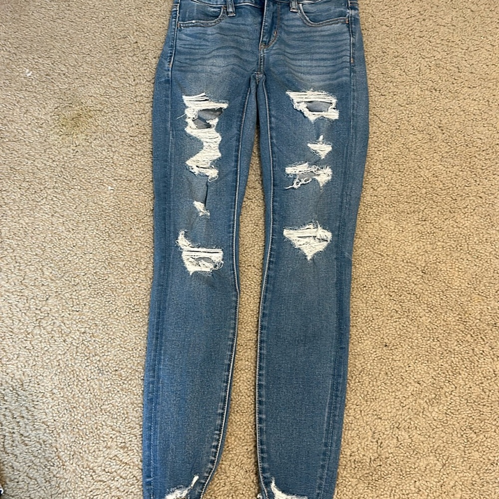 American Eagle ripped jeans